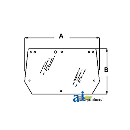 A & I Products Glass, Rear, Upper 66" x46" x4" A-82005316